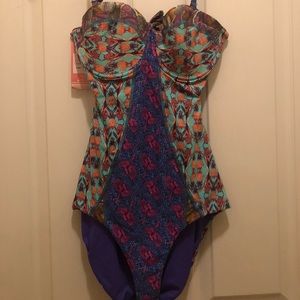 Anthropologie One piece swimsuit size large